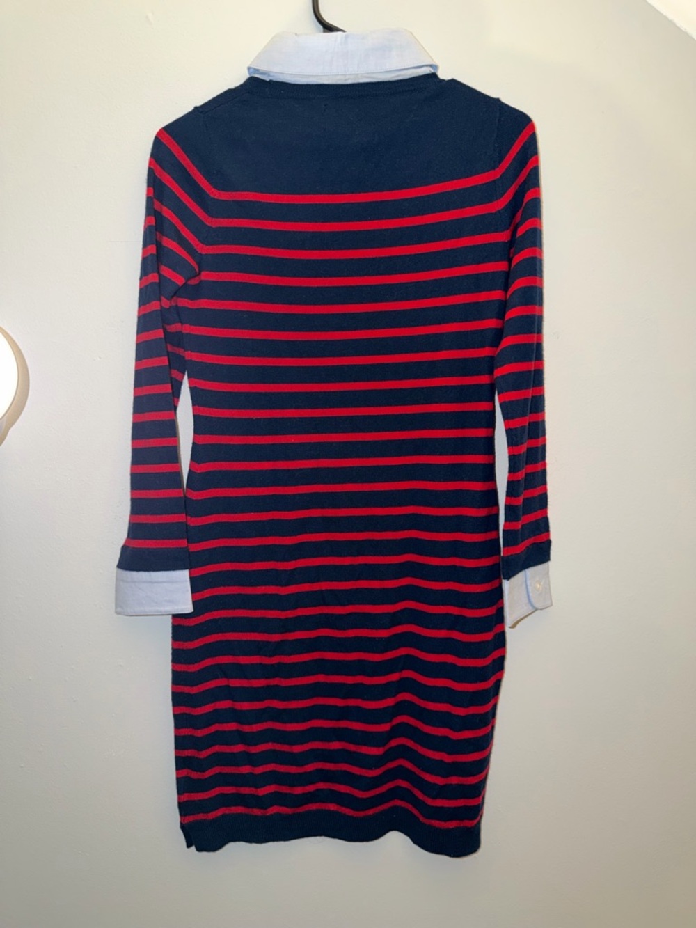 Cynthia Rowley Navy and Red Striped Dress - Picture 2 of 3